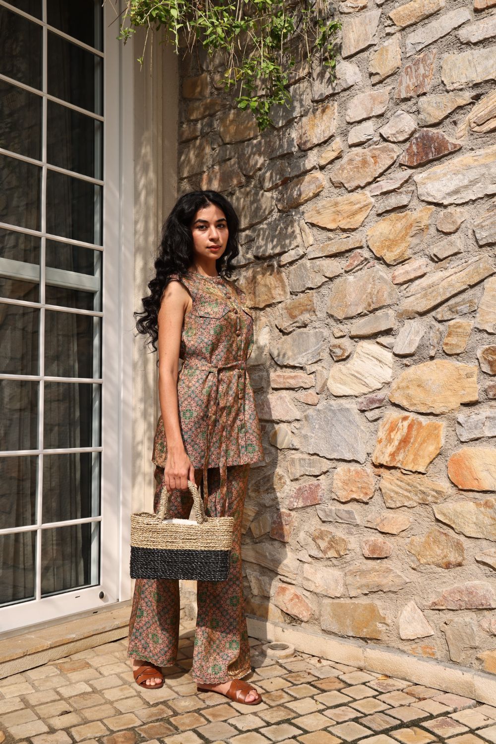 Printed Silk Set