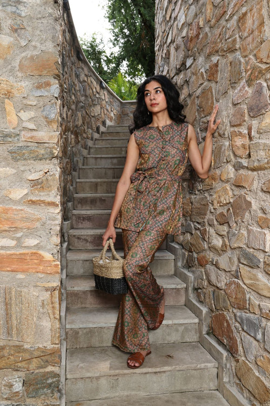 Printed Silk Set