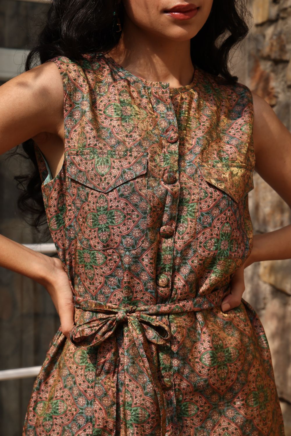 Printed Silk Set