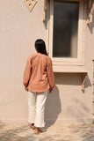 Sand frill shirt set