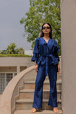 Blue Ruffle Set